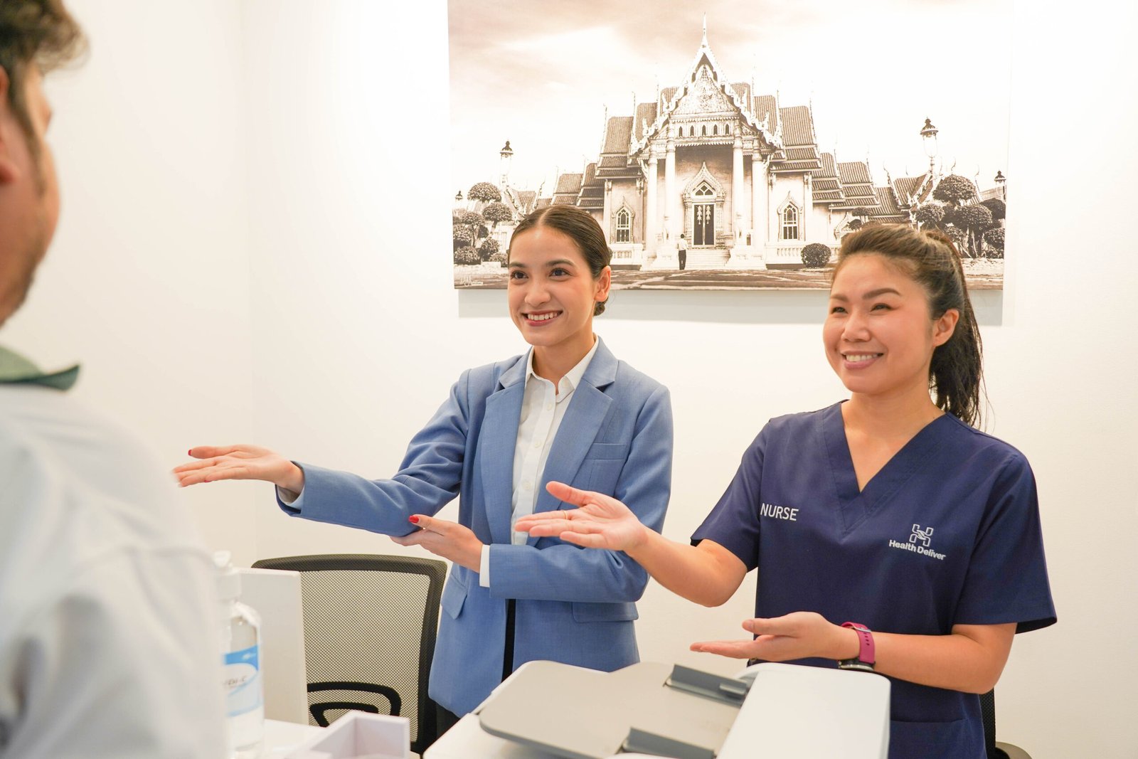 Doctor issuing a medical certificate in Bangkok
